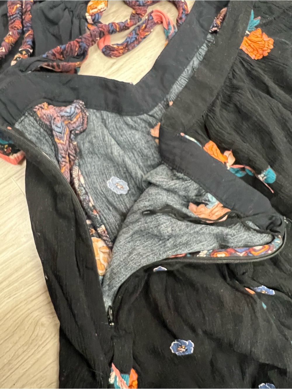 Free People Bali Birds of Paradise Jumpsuit Size S - Picture 10 of 13